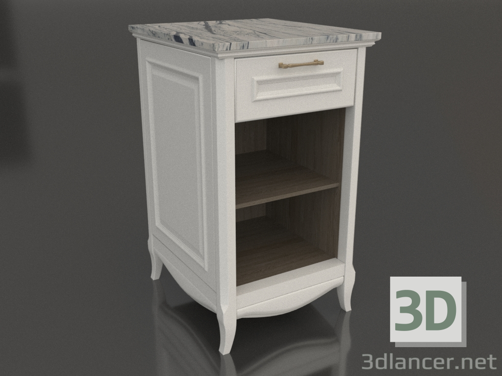 modèle 3D Armoire avec étagères ouvertes 1 (Estella) - preview