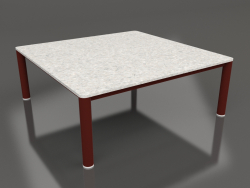 Coffee table 94×94 (Wine red, DEKTON Sirocco)