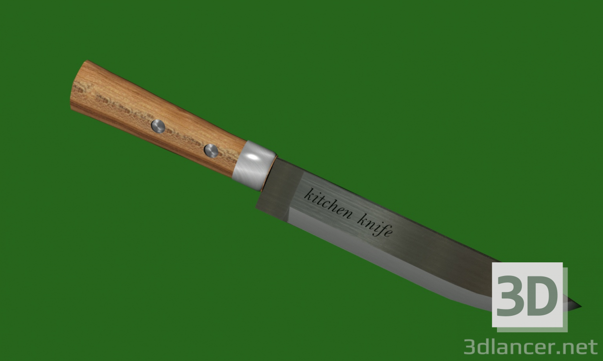 3d модель Кухонний ніж – превью