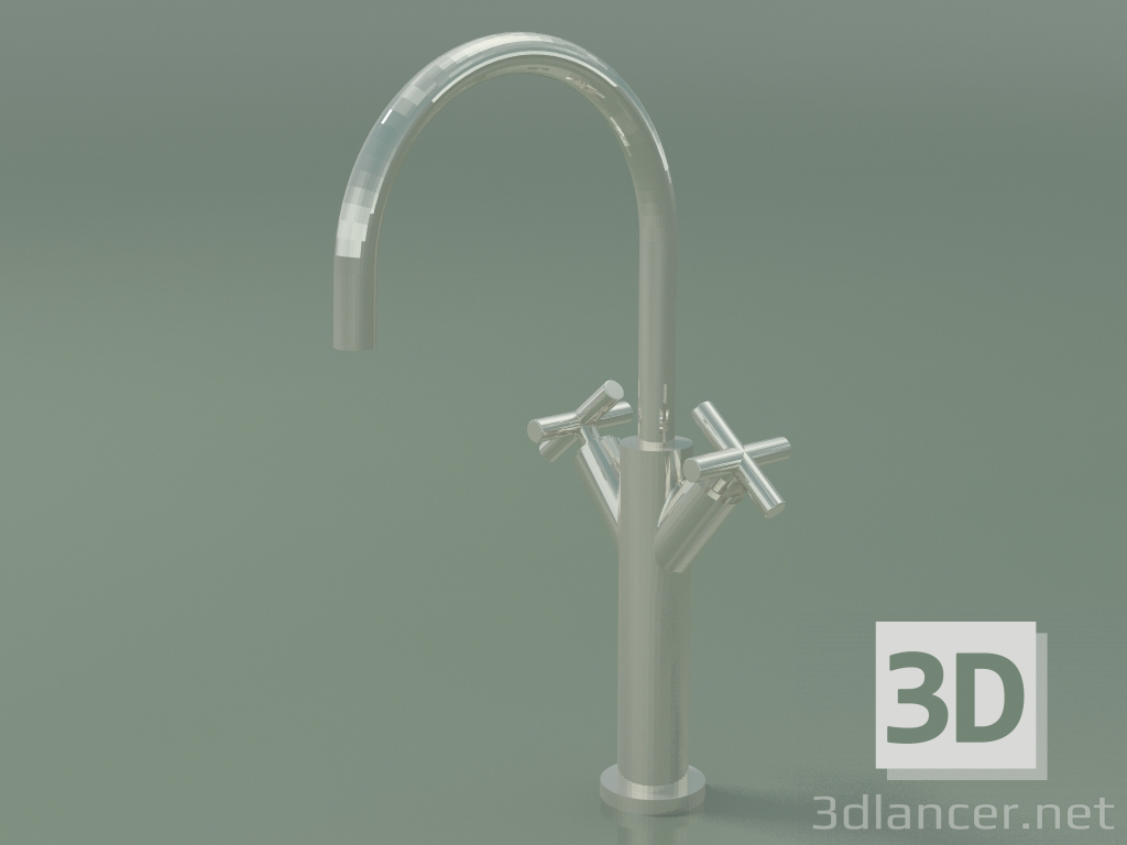 3D Modell Waschbecken Wasserhahn, hoch (22 534 892-08) - Vorschau