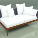 modello 3D Modulo divano sinistro 005 (Metal Rust, Batyline Blue) - anteprima