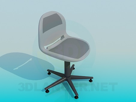 3d модель Офисный стульчик – превью