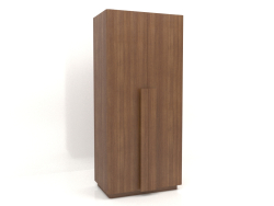 Wardrobe MW 04 wood (option 3, 1000x650x2200, wood brown light)