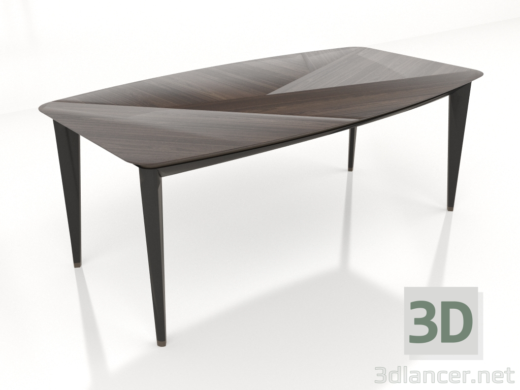 3D modeli Dikdörtgen yemek masası (E213) - önizleme