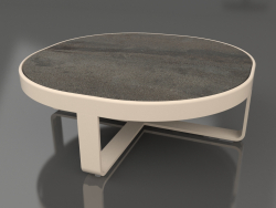 Кавовий столик круглий Ø90 (DEKTON Radium, Sand)