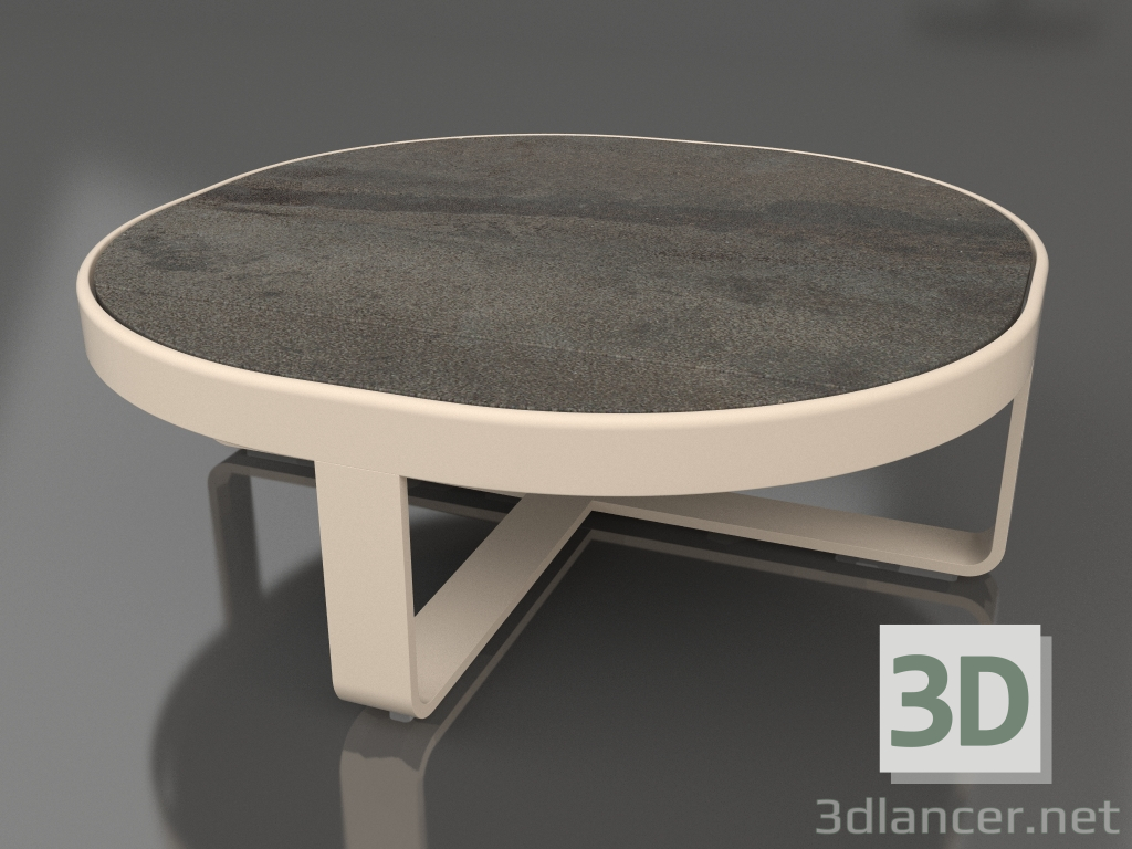 modèle 3D Table basse ronde Ø90 (DEKTON Radium, Sable) - preview