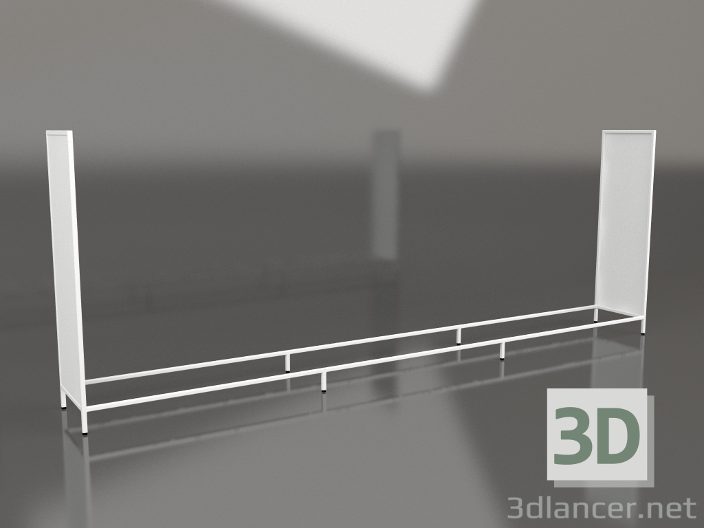 modello 3D Isola V1 (alta) da 60 cornice 9 (bianca) - anteprima