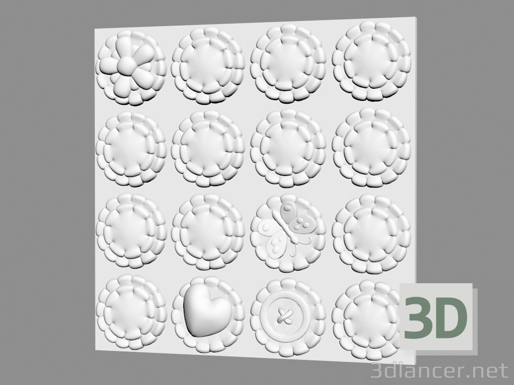 3D Modell Gipsplatte (Art. 134) - Vorschau