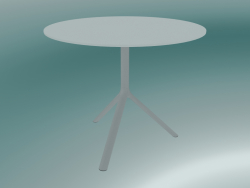 Table MIURA (9592-01 (Ø90cm), H 73cm, blanc, blanc)