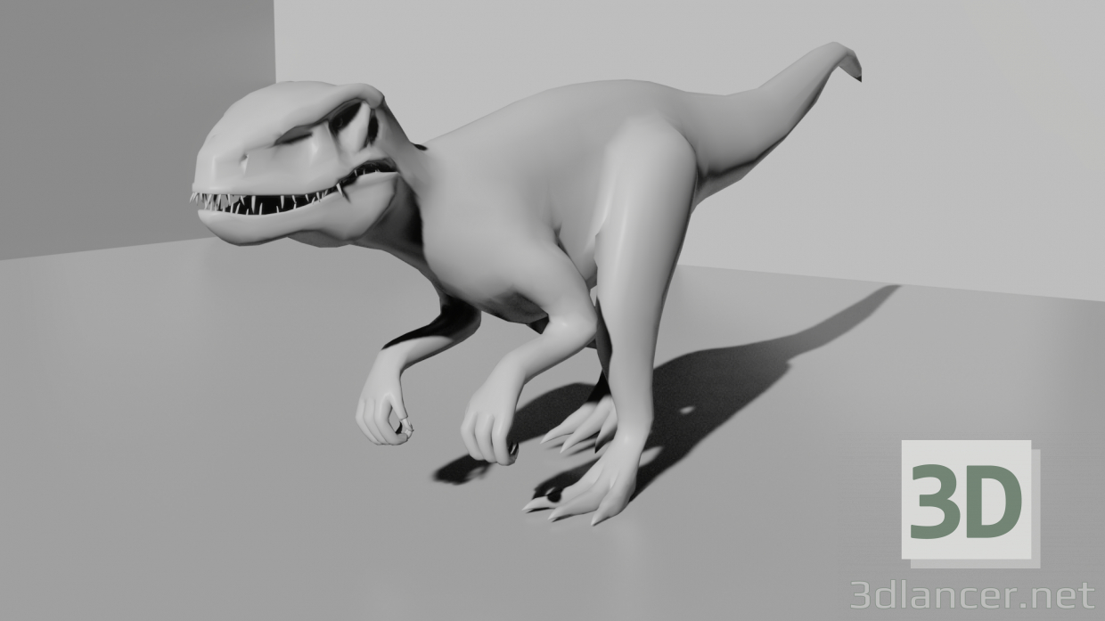 3d Raptor Animation модель купить - ракурс