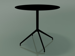 Runder Tisch 5745 (H 72,5 - Ø79 cm, ausgebreitet, schwarz, V39)