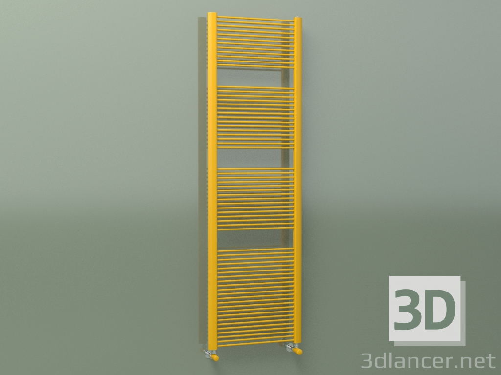 3D modeli Isıtmalı havlu rayı FILO (1709x516, Kavun sarısı - RAL 1028) - önizleme
