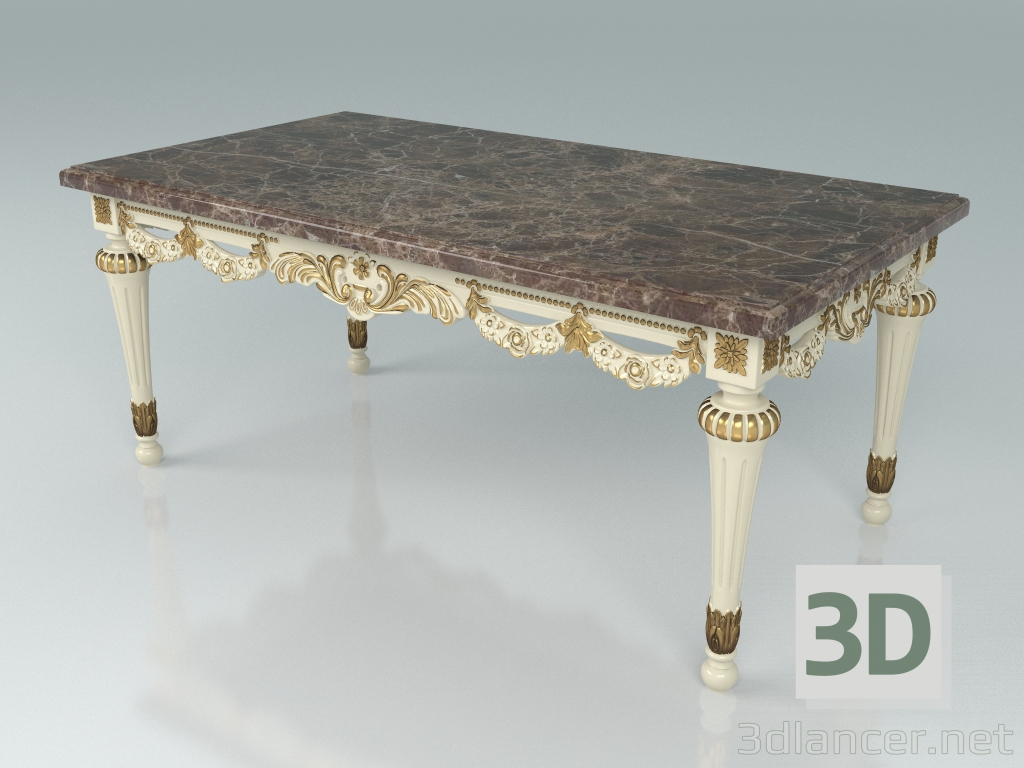 3d model Rectangular coffee table (art. F19) - preview