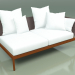 Modelo 3d Módulo de sofá esquerdo 005 (Metal Rust, Batyline Brown) - preview