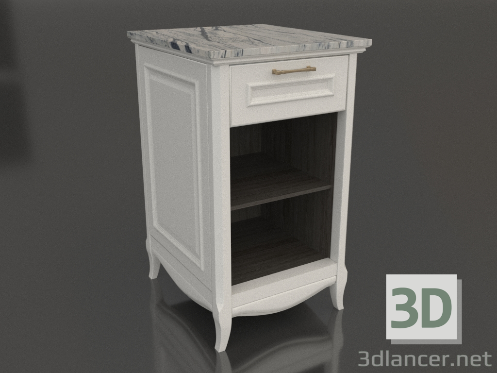 modèle 3D Armoire avec étagères ouvertes 3 (Estella) - preview