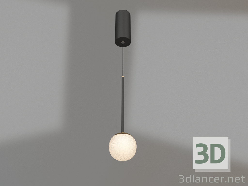 modello 3D Lampada SP-BEADS-HANG-T-R100-8W Day4000 (BK-GD, 180°, 230V) - anteprima
