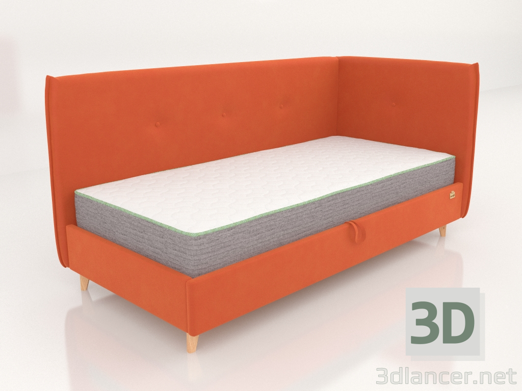 Modelo 3d cama de canto oeste - preview