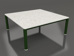 Coffee table 94×94 (Bottle green, DEKTON Sirocco)