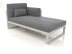 Modular sofa, section 2 right, high back (Cement gray)