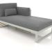 3D Modell Modulares Sofa, Abschnitt 2 rechts, hohe Rückenlehne (Zementgrau) - Vorschau