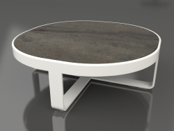 Кофейный столик круглый Ø90 (DEKTON Radium, Agate grey)