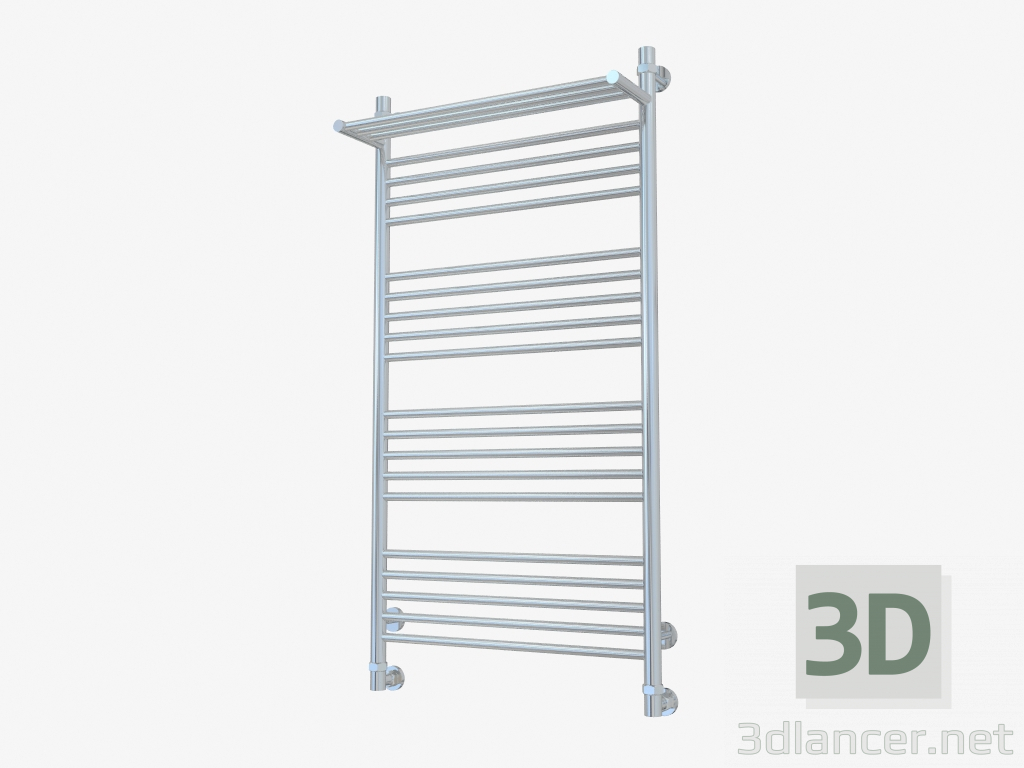 modello 3D Porta asciugamani riscaldato Bohemia con ripiano (1200x600) - anteprima