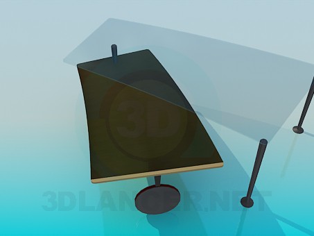 3d model Coffee table with sliding table top - preview 3d model Coffee table with sliding table top - preview