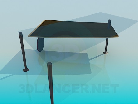 3d model Coffee table with sliding table top - preview 3d model Coffee table with sliding table top - preview