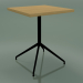 3D Modell Quadratischer Tisch 5753 (H 74,5 - 60 x 60 cm, natürliche Eiche, V39) - Vorschau