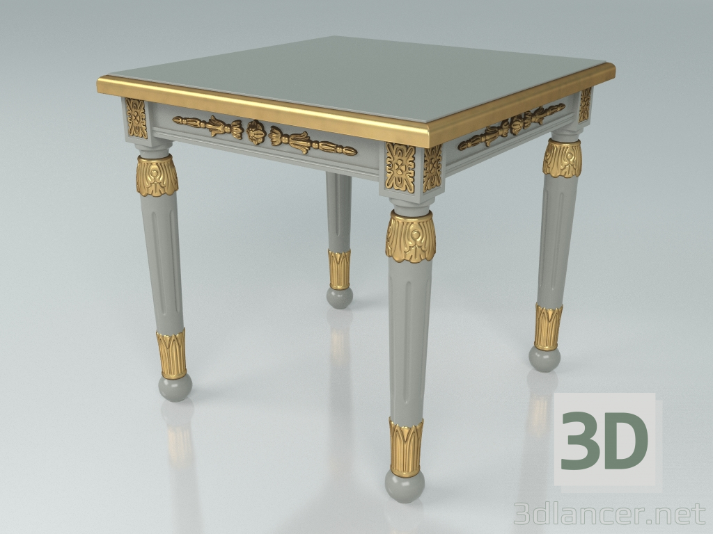modello 3D Tavolino quadrato (art. F19) - anteprima