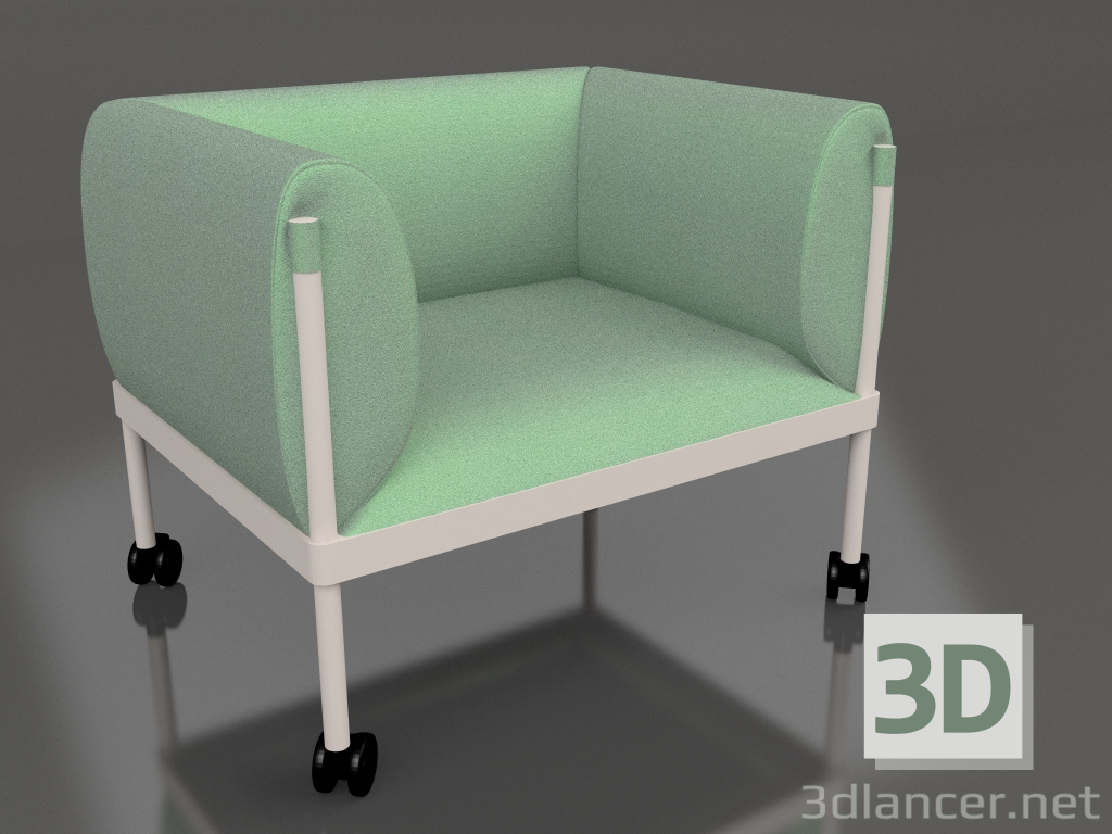 3D Modell Sessel Stelze (mit Rollen) SIS1 - Vorschau
