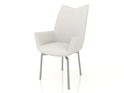 Sandalye Renzo (beyaz-çelik)