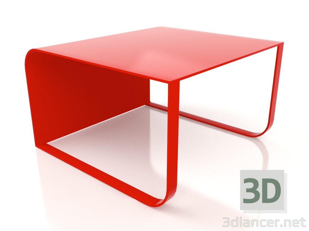 3D modeli Yan sehpa, model 3 (Kırmızı) - önizleme