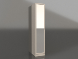 Single-door wardrobe with mirror