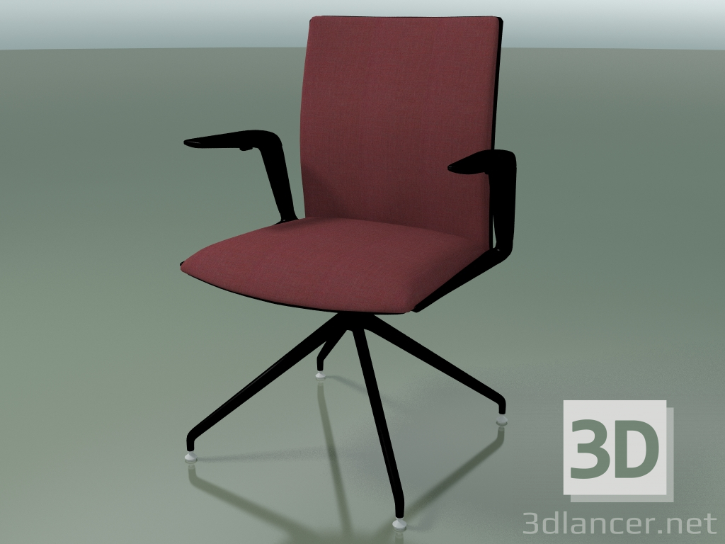 3D modeli Sandalye 4806 (üst üstte, döner, ön kaplamalı, V39) - önizleme
