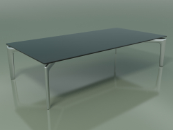 Tavolo rettangolare 6714 (H 28.5 - 120x60 cm, vetro fumé, LU1)