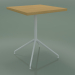 3D Modell Quadratischer Tisch 5753 (H 74,5 - 60 x 60 cm, natürliche Eiche, V12) - Vorschau