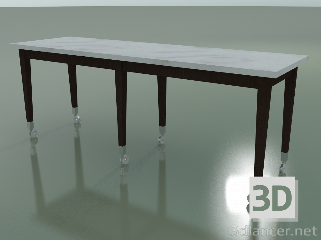 3d model Rectangular table NEOZ (6 legs) - preview