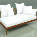modello 3D Modulo divano sinistro 005 (Metal Rust, Batyline Olive) - anteprima