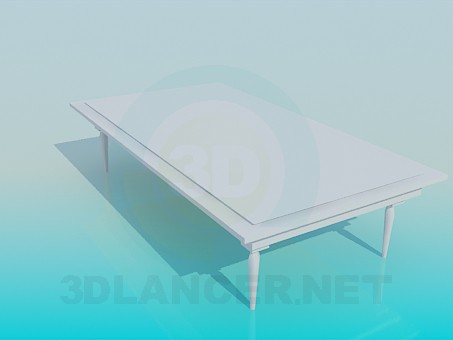 3d модель Большой журнальный столик – превью 3d модель Большой журнальный столик – превью
