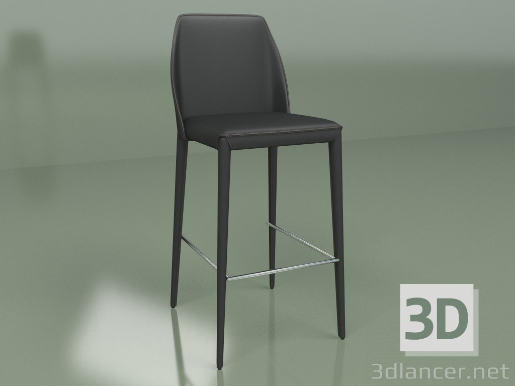 3D modeli Yarı bar sandalyesi Marko Black - önizleme