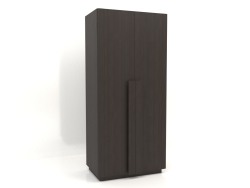 Wardrobe MW 04 wood (option 3, 1000x650x2200, wood brown dark)
