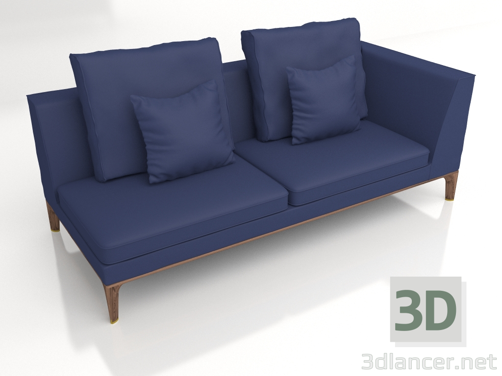 modello 3D Modulo divano DG 230 terminale DX - anteprima
