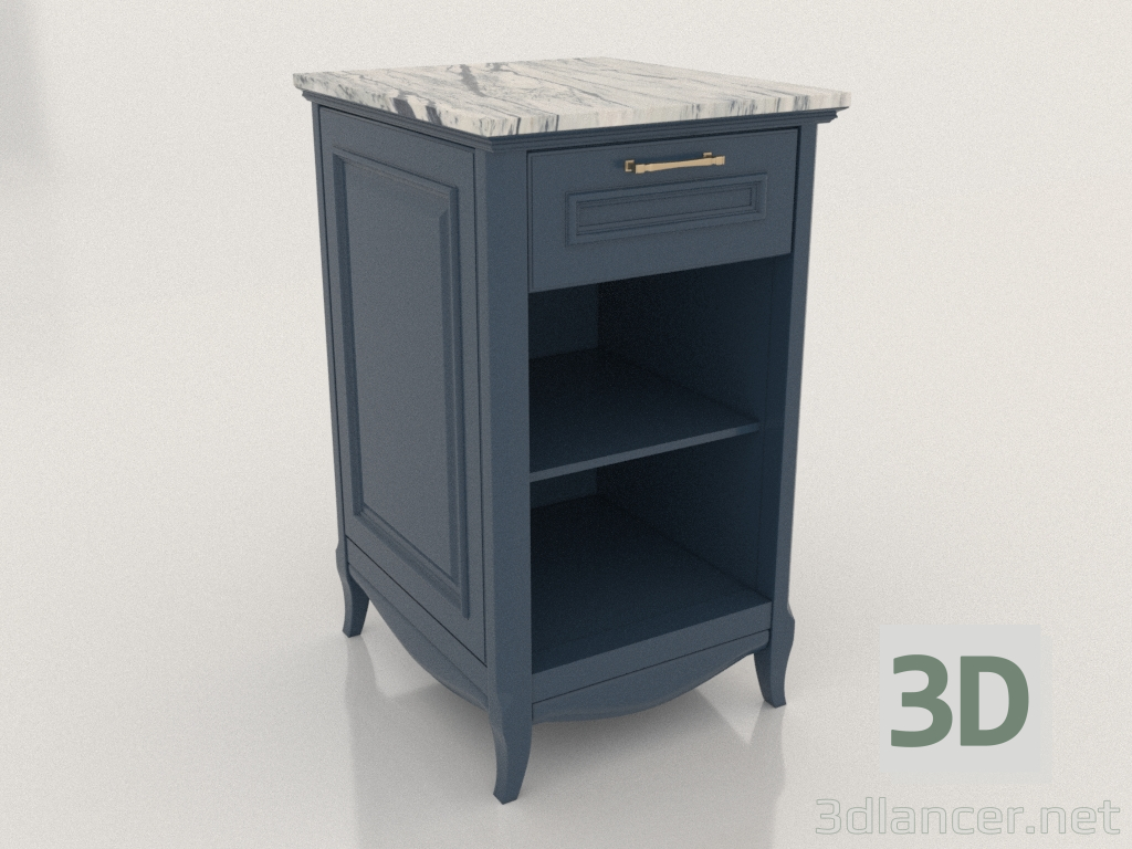 modèle 3D Armoire avec étagères ouvertes 2 (Ruta) - preview