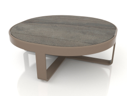 Round coffee table Ø90 (DEKTON Radium, Bronze)