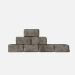 3d Old dirty bricks wall 2 model buy - render 3d Old dirty bricks wall 2 model buy - render