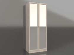 Two-door wardrobe with mirror