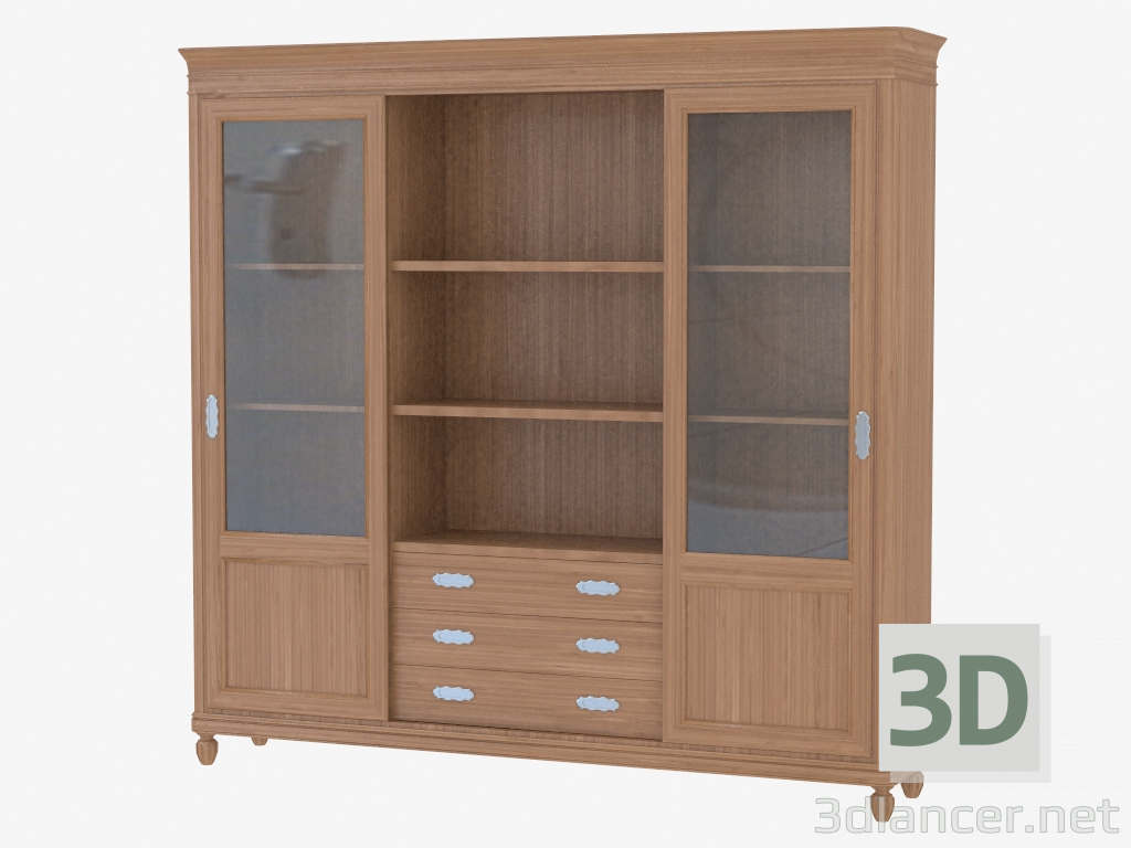 3d model Bookcase CO318 - preview