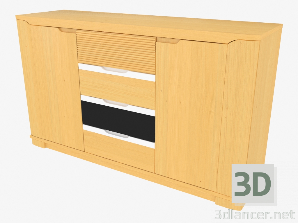 3d model Three-section buffet (7415-01) - preview