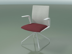 Sandalye 4800 (üstte, döner, döşemeli - kumaş ve file, V12)